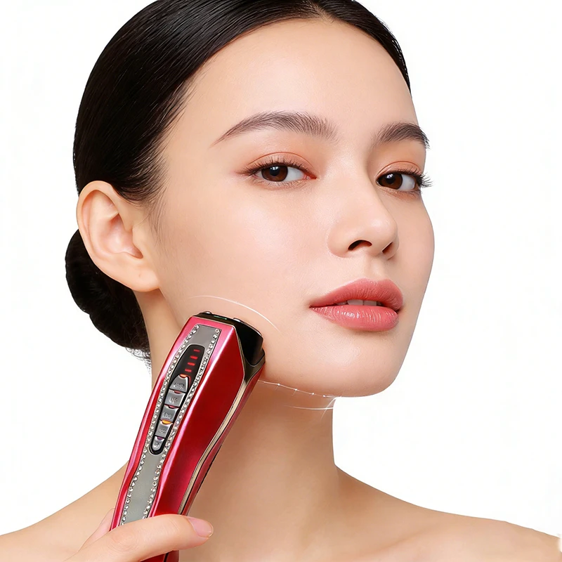 

RF EMS Radio Frequency Microcurrent Anti Aging Lifting Firming Skincare Home Beauty Device Handheld Facial Massager