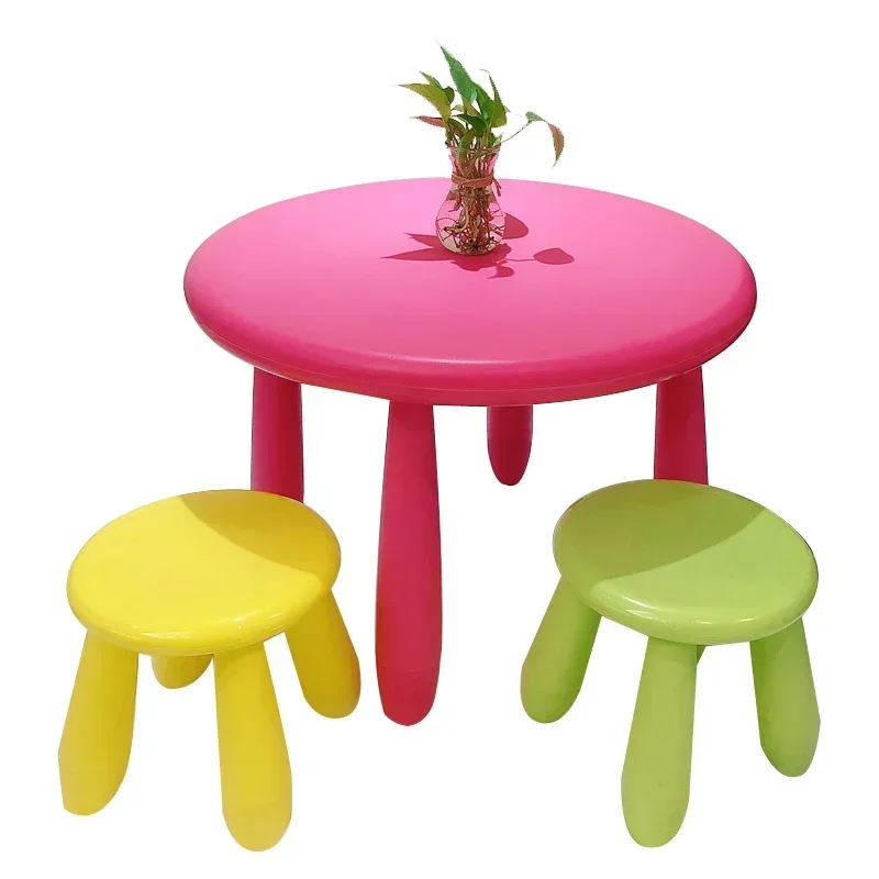 

Children's Tables and Chairs Set Kindergarten Learning Table Chair Baby Game Writing Book Table Plastic Household kids desk