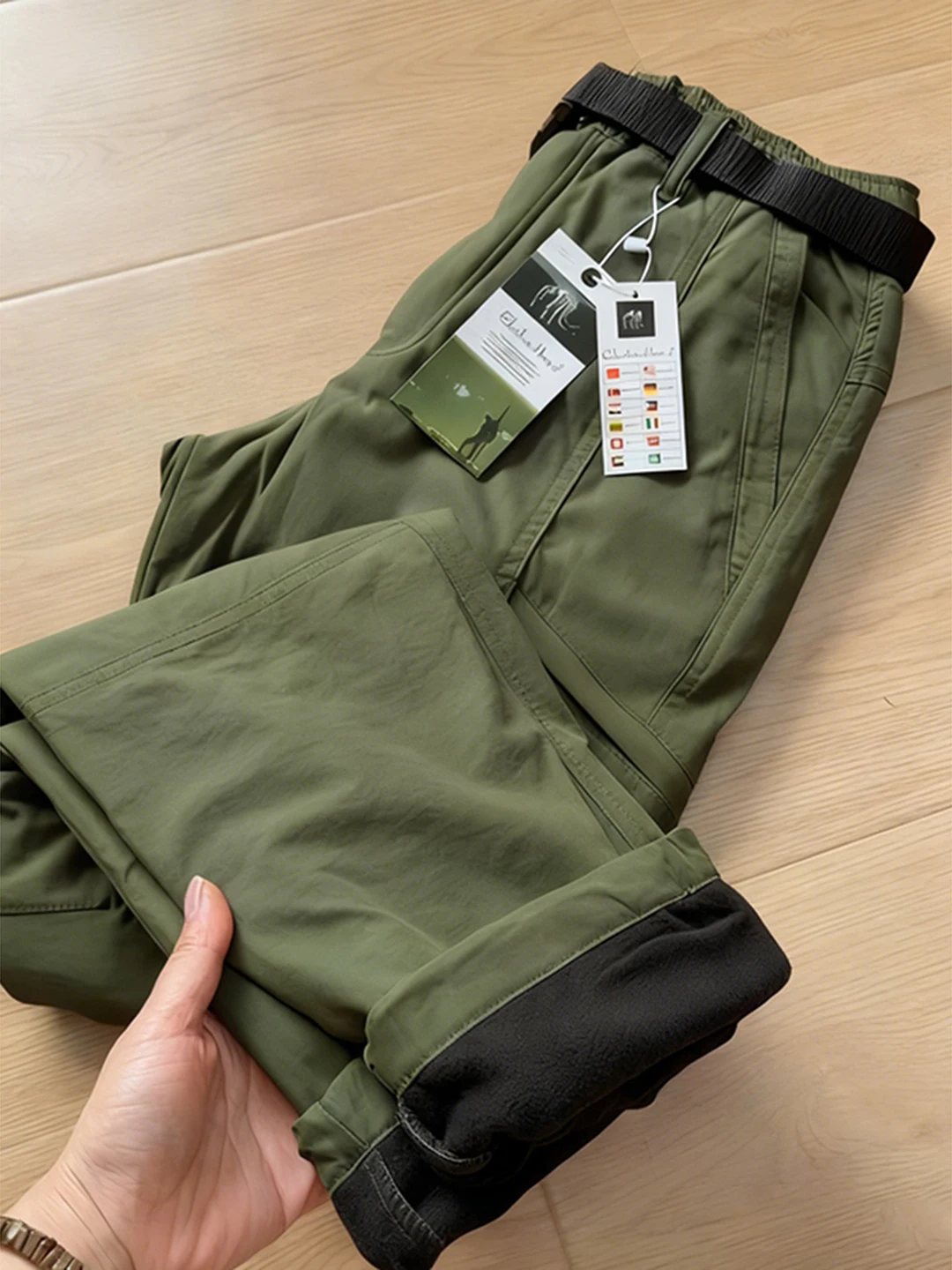 

Мужские зимние утепленные флисом брюки-карго для активного отдыха, водонепроницаемые, ветрозащитные, с множеством карманов