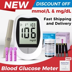 WF Medidor De Glicose No Sangue, Kit De Testes De Diabetes, Lancet Máquina, Medidor De Açúcar, Glucometer, 50 Tiras De Teste