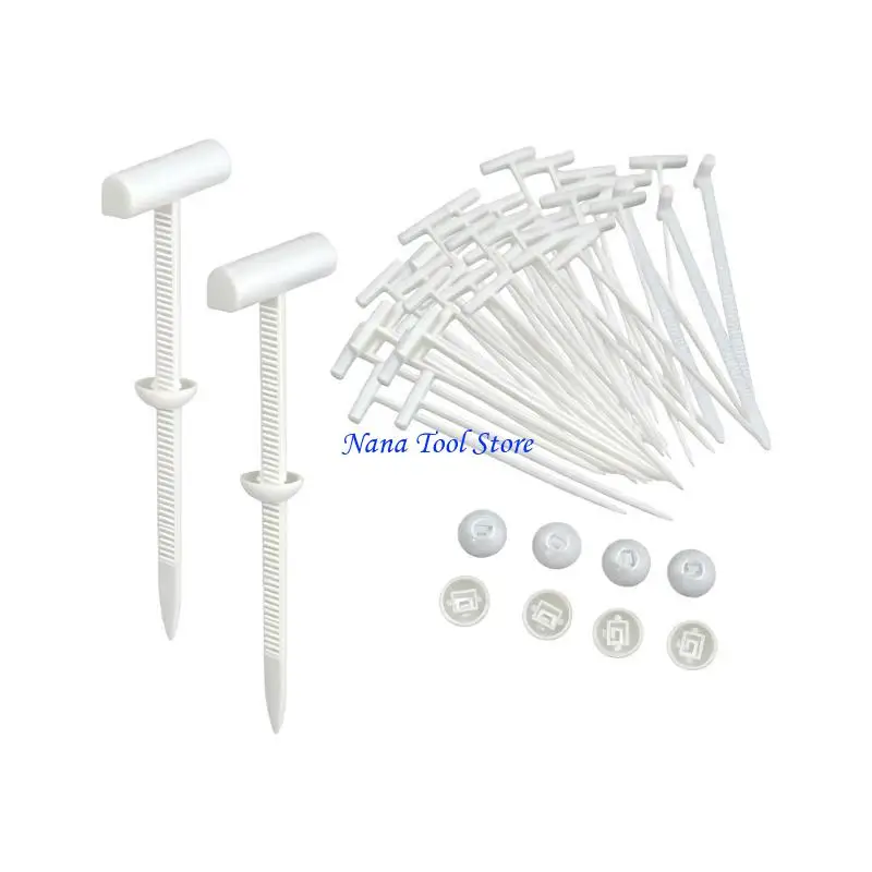31GJ Nylon Cable Tie Buckle, Heavy Duty Nylon Ties Holder, New Multifunctional Cable Tie Buckle for Car Daily Repair