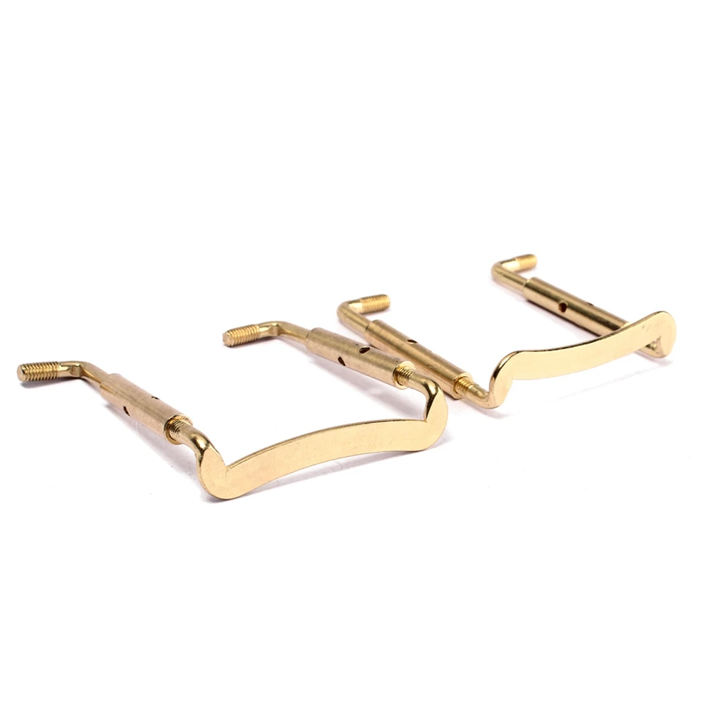 

Violin Chinrest Chin Rest Screw Violin Replacement Violin Fittings Pats Instrument Accessories for 4/4 Violin (Golden)