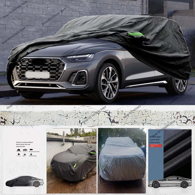 

outdoor Waterproof Car Covers Custom for 2009-2025 Audi Q5/SQ5 Windproof Strap Single Snow Rain Dust Hail Protection