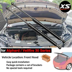 Hood Dampers For Toyota Alphard Vellfire 30 Series 2015-2023 Front Bonnet Modify Shocks Strut Lift Support Piston Rod Gas Spring