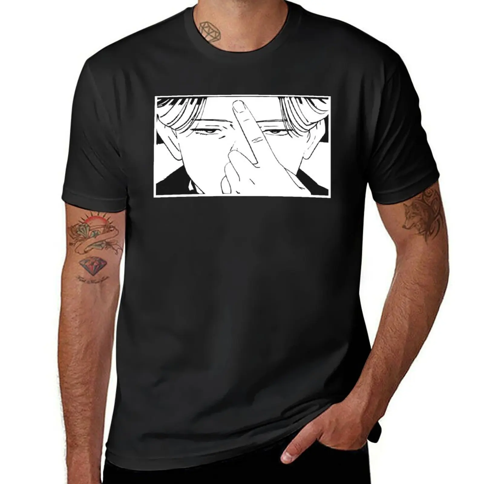 

johan liebert T-Shirt oversize t-shirts man boys animal print shirts graphic tees mens white t shirts