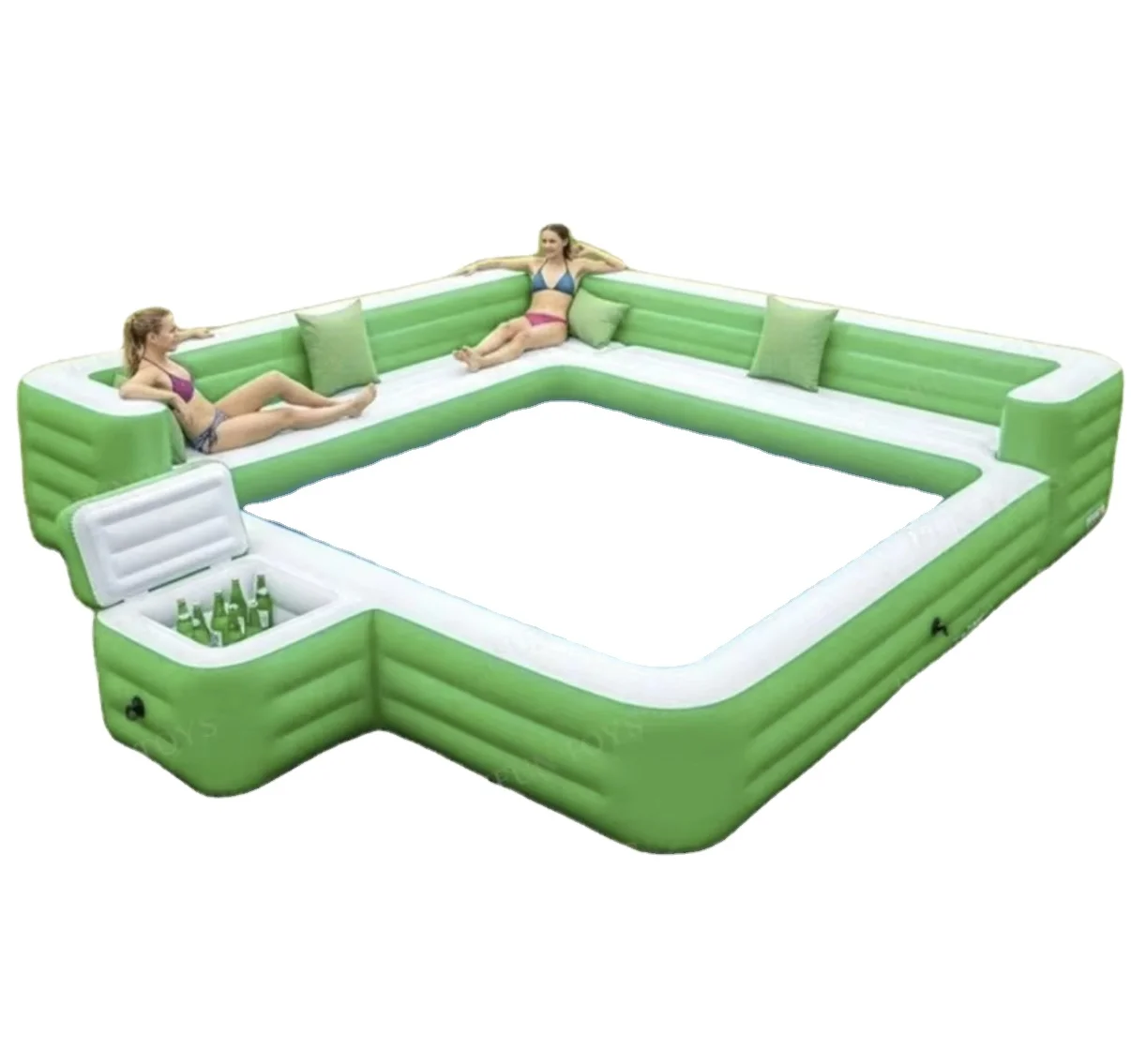 Inflatable Water Play Chair Pool / Sofa Pool With Built-In Cooler Mesh Ideal For Outdoor Backyard Garden & Family Entertainment