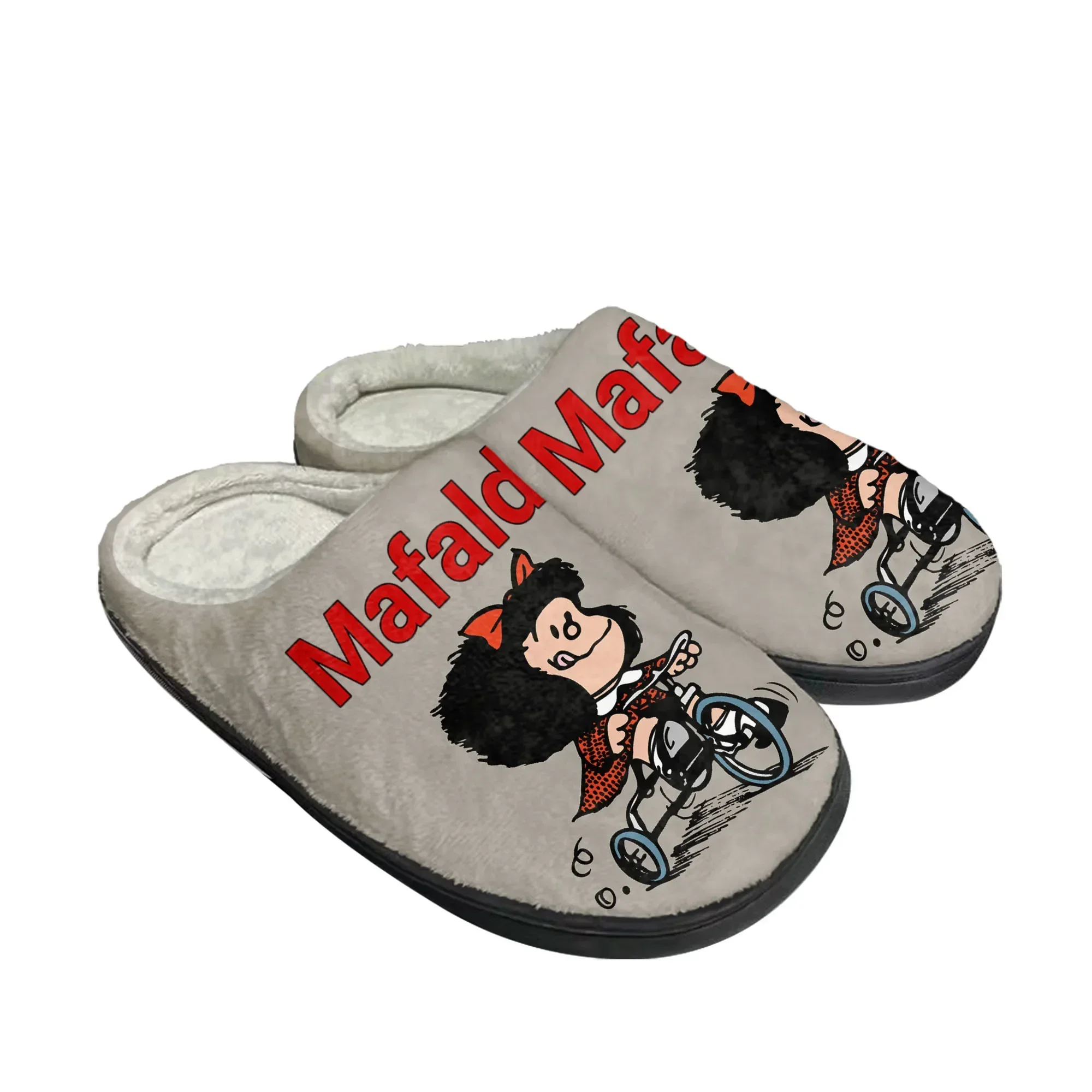 

Hot Cartoon Mafalda Home Cotton Slippers Mens Womens Teenager Fashion Plush Bedroom Casual Keep Warm Shoes Tailor Made Slipper