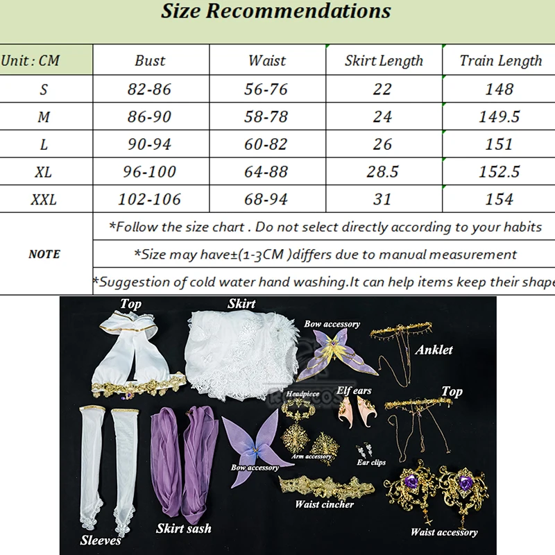 ROLECOS Game Azur lane HMS Albion Cosplay Costume White Dress Metal acc Sexy Woman Carnival Halloween Party Role Play Outfit view 6