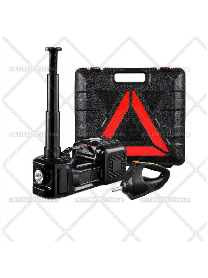 5T Electric Car Jack Electric Scissor Jack 12V Tire Changer with Electric Impact Wrench & LED Light for Sedan, SUV, Truck