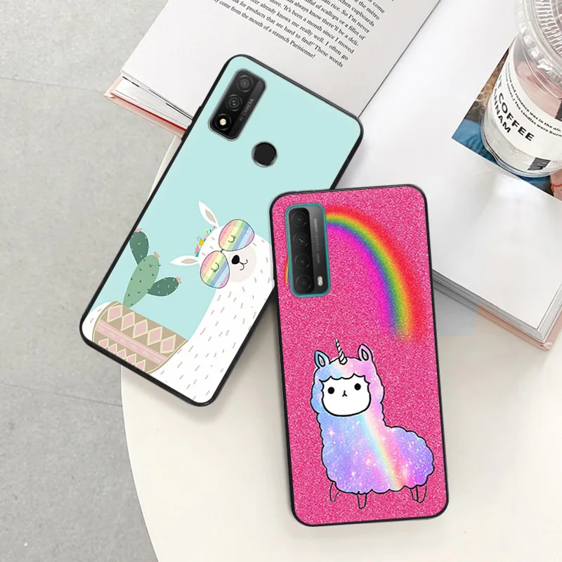 Phone Case For Honor X9b X6 a X7 X8 b 4G 70 90 Magic5 Alpaca Llama Sheep Huawei P20 P30 P40 Lite P-SmartZ Soft Protective Cover