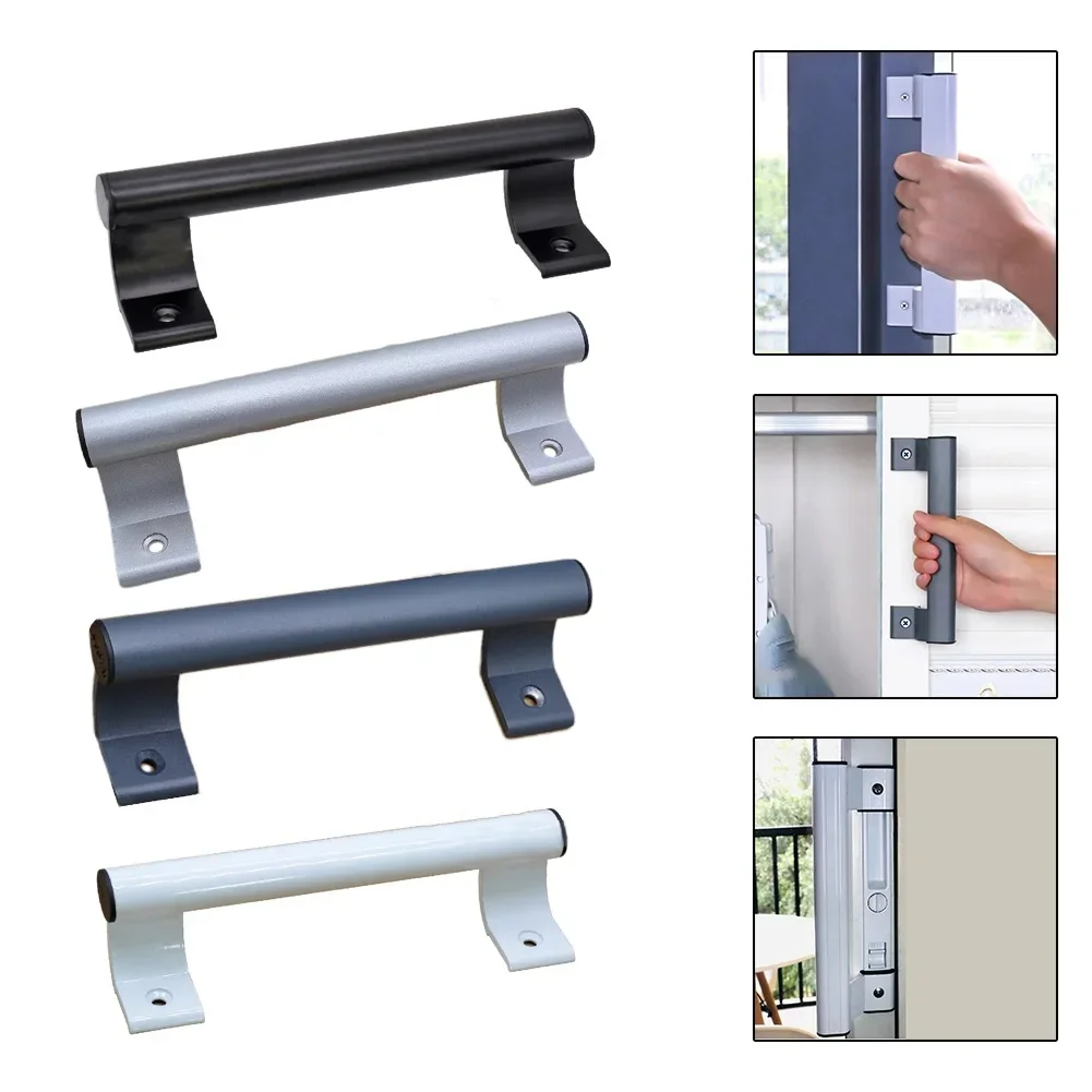 Exposed Handle Sliding Door Handle Easy Operation Total Height Total Length Ergonomic User Experience Hole Spacing