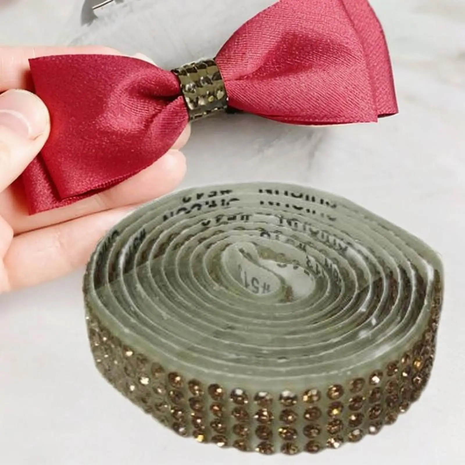 Sparkling Rhinestone Ribbon Self Adhesive for Weddings Cars DIY Art Crafts