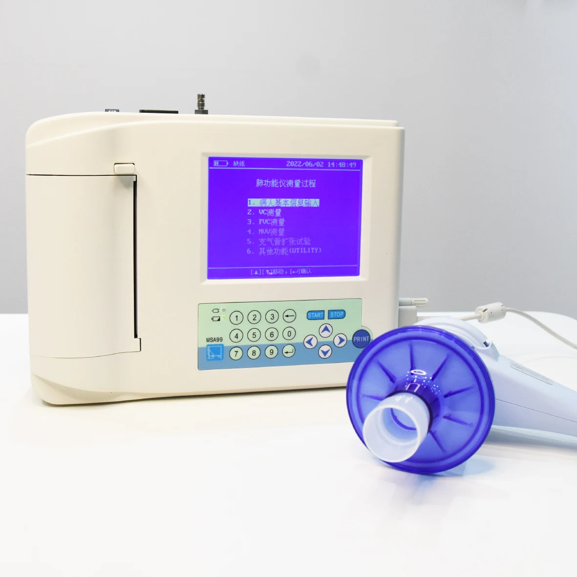 Espirómetro de Alta Precisión MSA99, Probador de Función Pulmonar FVC SVC MVV, Aprobado por ATS/ERS