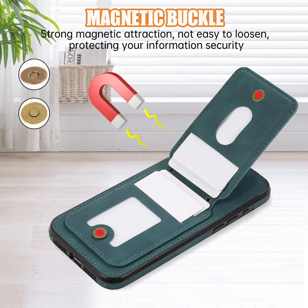 Flip Wallet PU Leather Phone Case for IPhone 16 15 14 11 Pro Max 13 12 MIni X XS XR 7 8 Plus Crossbody Card Slot Holder Cover