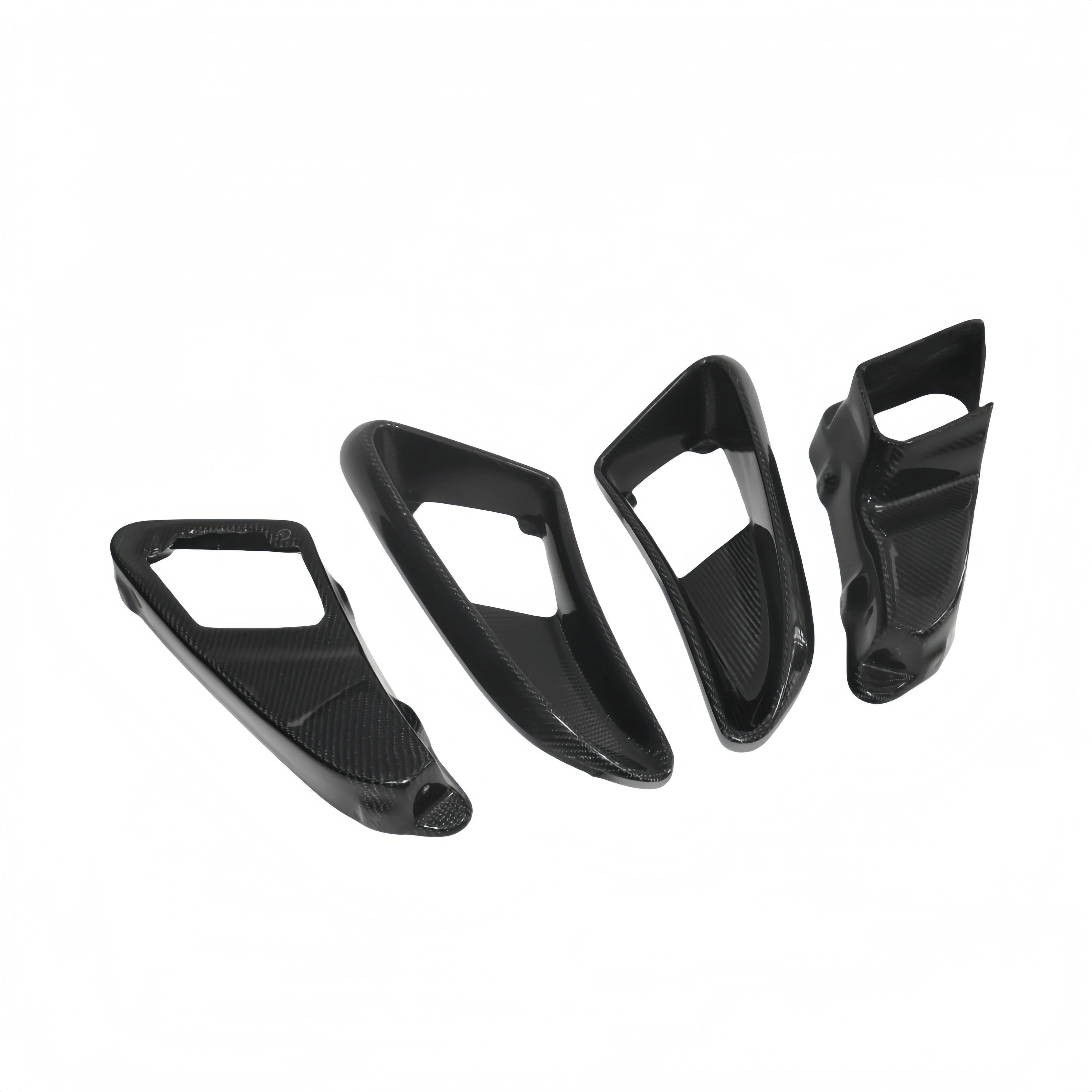 For Porsche Boxster/CAYMANr 987 Aerodynamic Parts Accessory Upgrade Wet Carbon Fiber Front Bumper Vent Set Exhaust Cut-Outs New