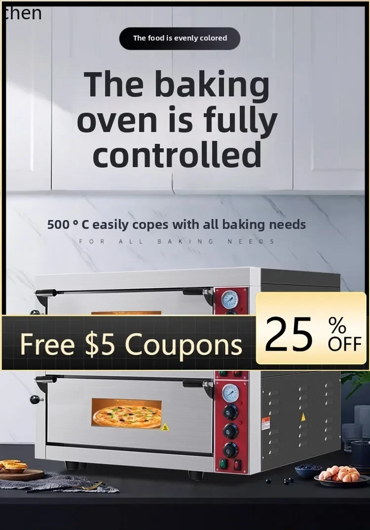 cc26  Pia Oven Commercial Double Layer Large Slate Electric Oven Bread Cake Electric Oven