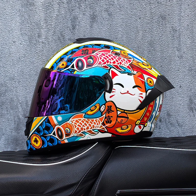 

Safety Motorcycle Helmets Full Face Dual Lens Racing Helmet Strong Resistance Off Road Helmet DOT Approved