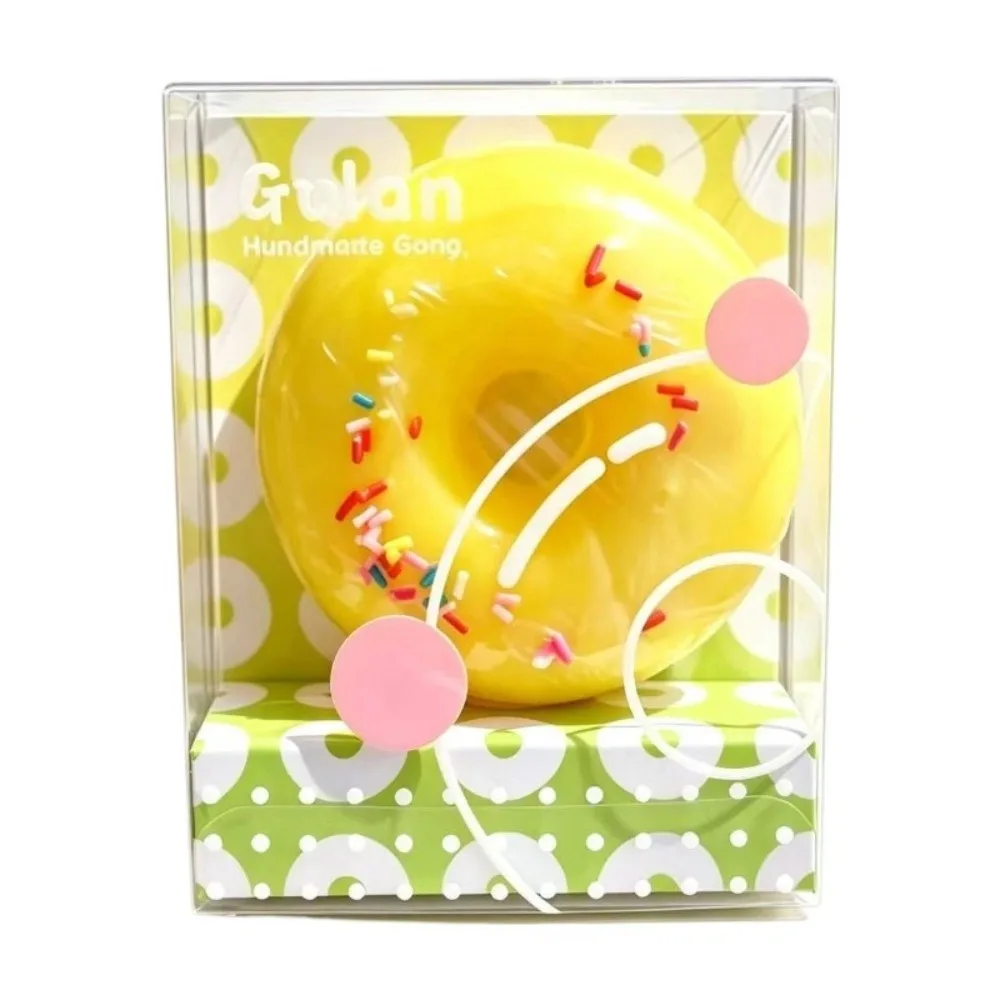 Donut Shape Donut Soap Multi-Color Handmade Bath Bombs Moisturizing Smooth Skin Friendly Bubble Bath Salt Balls Face Washing