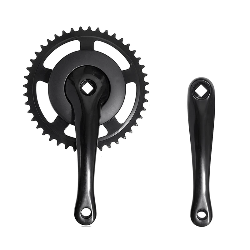 Bicycle Crank Set Single Speed 44T Crankset Aluminum Alloy 170Mm Crank Cycling Parts