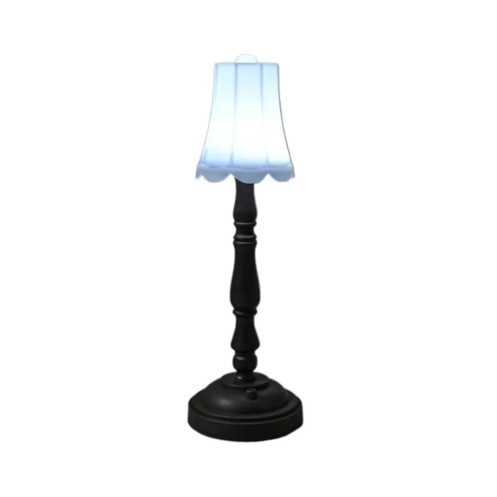 Miniature White/Coffee Vintage LED Night Light Vintage Style LED Night Light European Decorative Figurine Table Lamp Bedroom