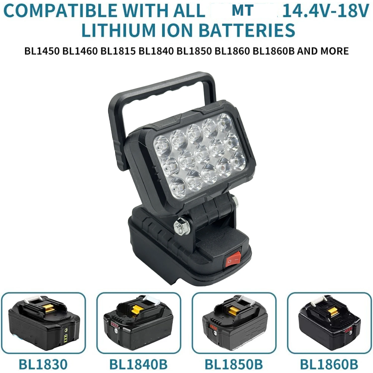 Power Tool Parts for Makita 18 V Lithium Battery LED Work Lights Lamp Hand Lantern Spotlight Camping Emergency Lighting