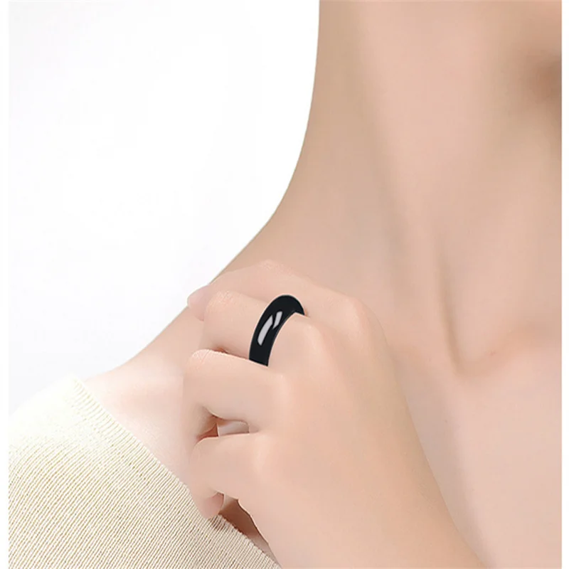 Jia Le/Hand-made/ Natural Jade Mo Cui Simple Ring Fashion Jewelry Personalized Exquisite Men’s and Women’s Couple Jewelry Gifts