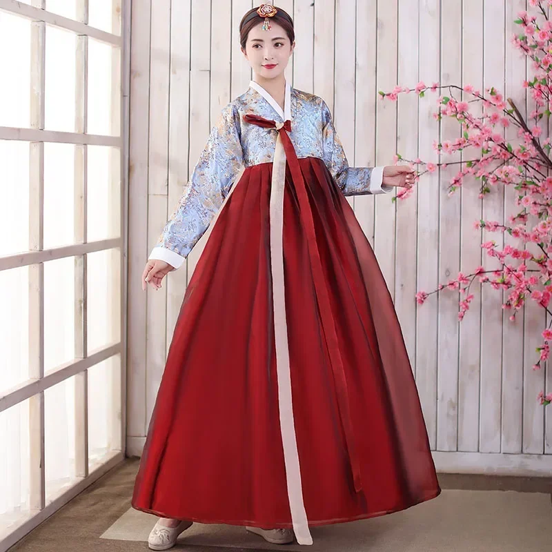 

Traditional Korean clothing women 2023 new hanbok dress ancient costume retro court Korea stage performance wedding dance dress