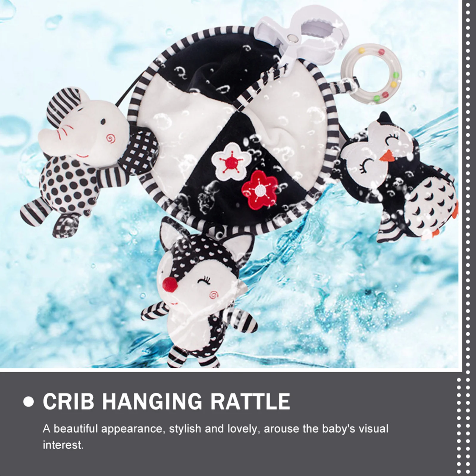 Baby Babybedje Hangende Olifant Rammelaar Wieg Hanger Rustgevende Educatieve Motorische Vaardigheden Ontwikkeling Comfort Hangende Rammelaar