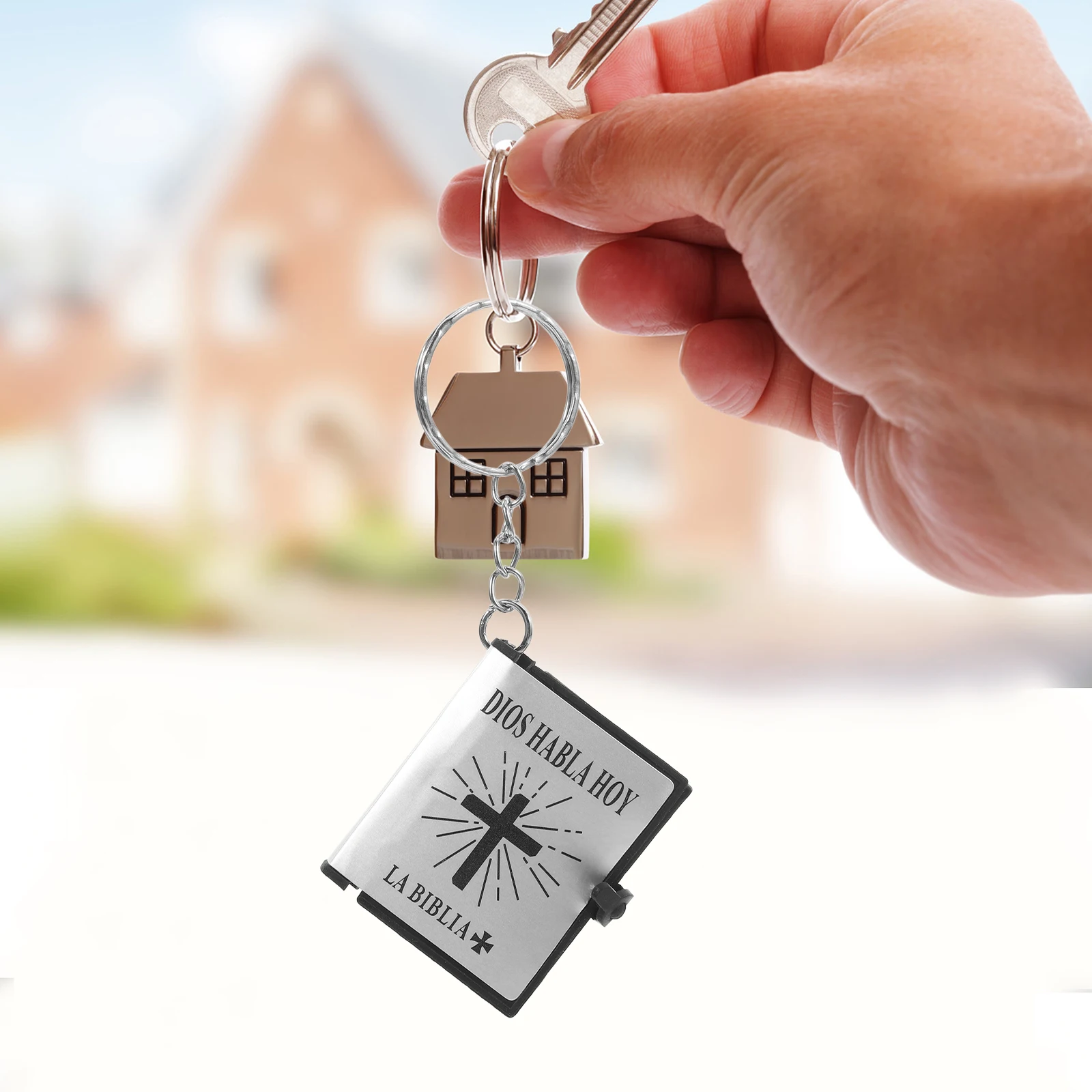 

12Pcs Mini Bible Key Chains Religious Presents Miniature Real Bible Keyring Purse Charms Christian Party Favors Church Souvenirs