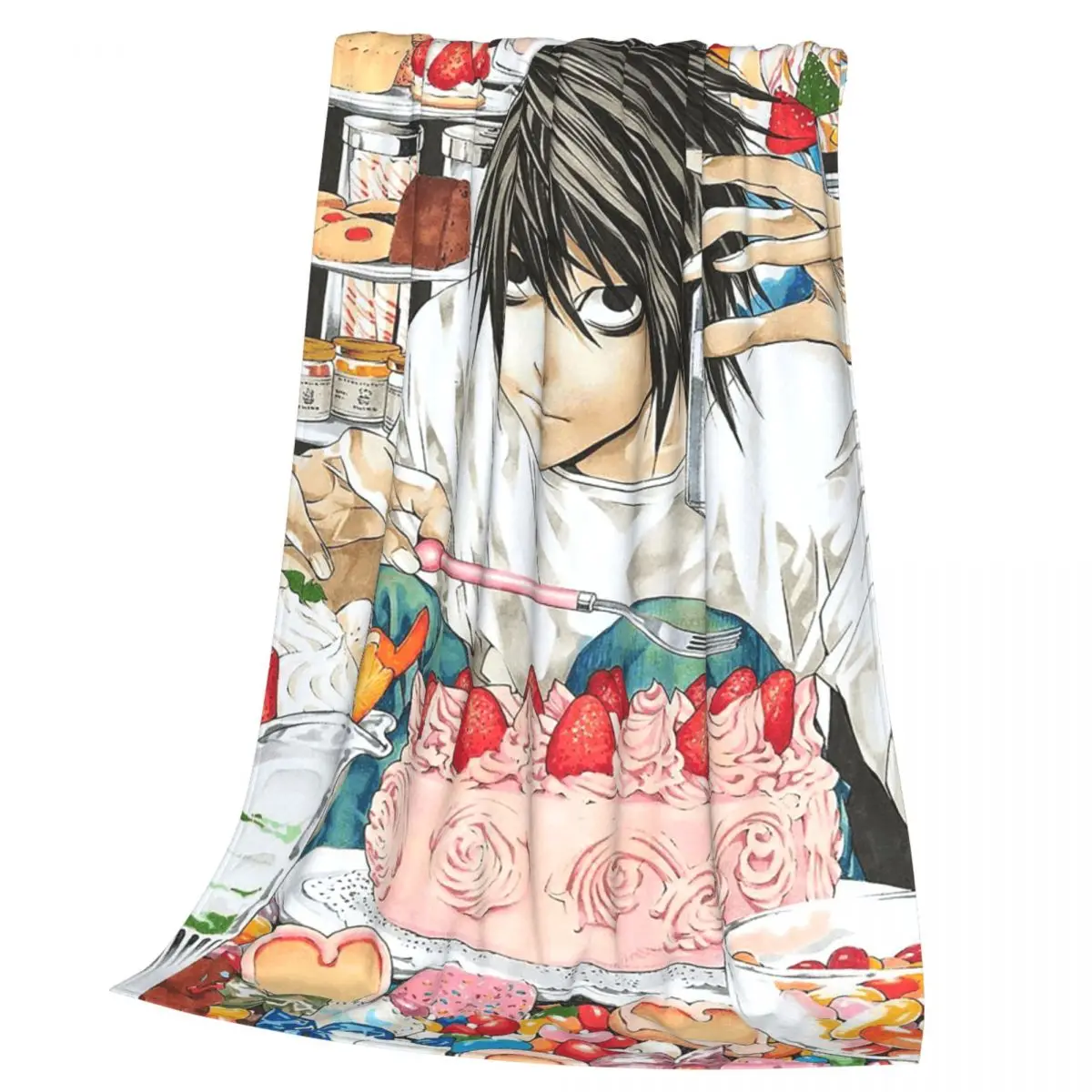 Deaths Notes Ryuk Anime Blankets Soft Warm Flannel Throw Blanket Bedding for Bed Living room Picnic Travel Home Sofa