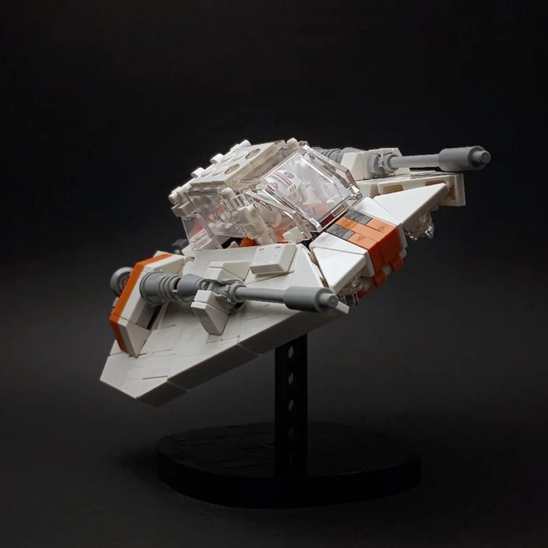 298 PCS MOC Star Battle Cool Snowspeeder Model Bouwstenen Set DIY Creatieve Assemblage Collectible Speelgoed Volwassenen Kerstcadeaus