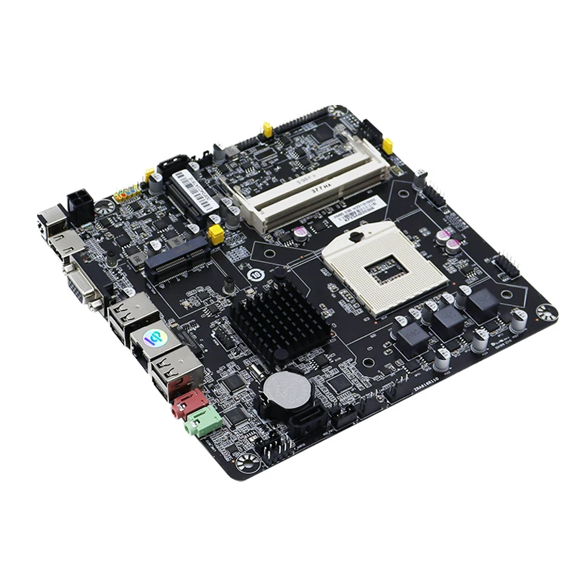 Imagem -03 - Zillion-placa-mãe Mini Itx Pga 989b Suporte Ddr3 Intel Core i3 i5 i7 Cpu Pentium Celeron para pc Gamer Gaming Hm65 Novo