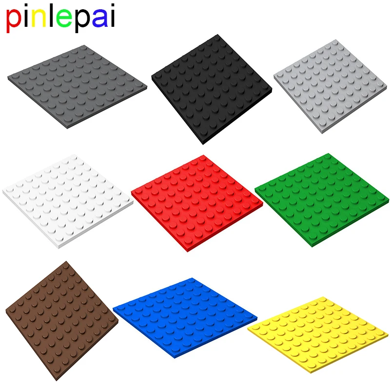 Pinlepai 41539 Brick 8x8 Baseplate Blocks Plate Moc Parts Base Block Baseplates Building Parts Baseboard Dot Children Gift