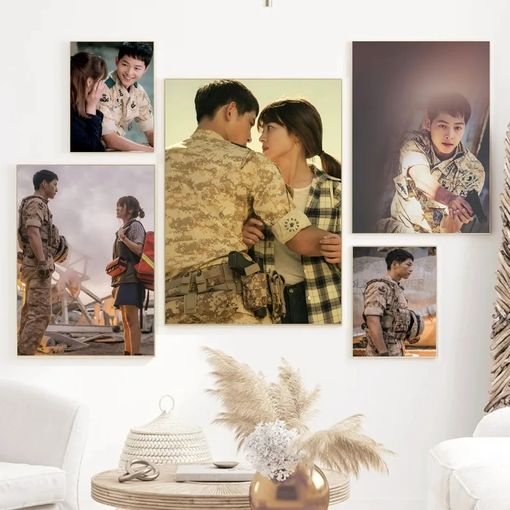 1pc Descendants of the Sun Song Joong-ki Poster Paper Print Home Living Room Bedroom Entrance Bar Restaurant Cafe Art Painting