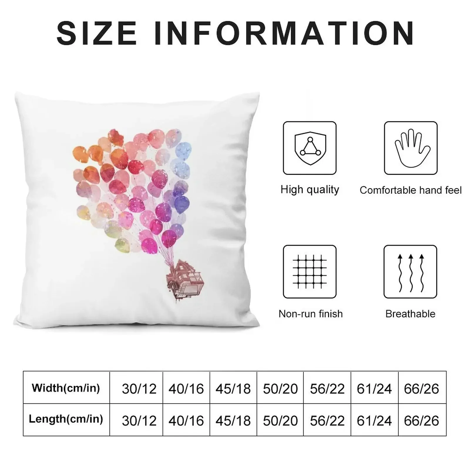 WaterColour Up House Throw Pillow Cushion Cover For Sofa Throw Pillow Covers Sofa Cushion pillow