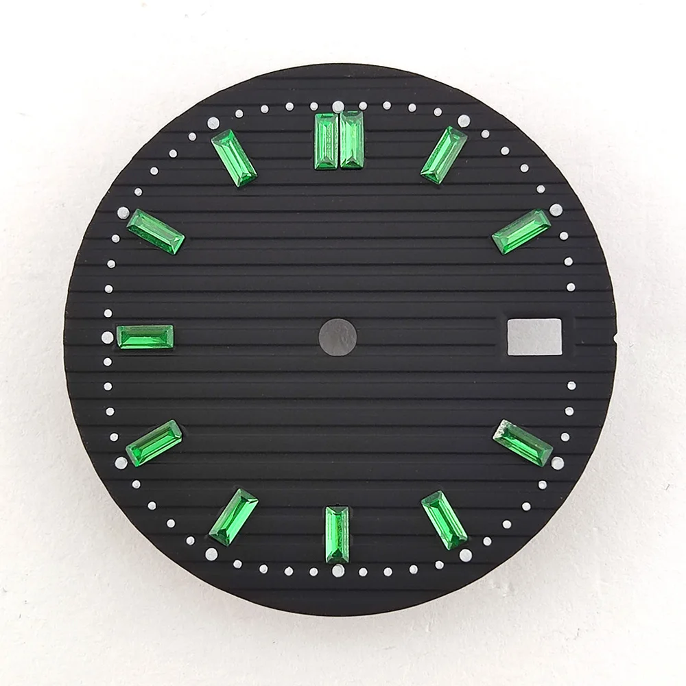 Quadrante dell'orologio da 29,8 mm Quadrante NH35 Quadrante colorato Quadrante con diamanti Quadrante dell'orologio NH36 Cassa NH35 adatta per movimento NH35/NH36