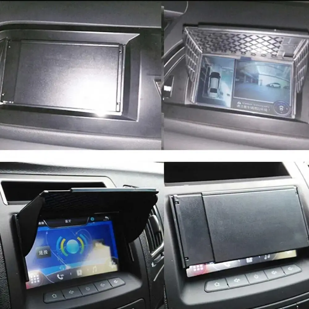 Retractable Car Navigator Sunshade Visor Anti-Glare Thick Double-sided Adhesive Car Sun Shade Shield Universal Sunlight Block