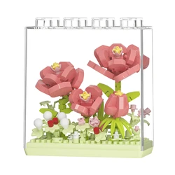 Small Particle Assembled Building Blocks, Assembled Toy Gift, Flower Dream, Box Series, immortal Flower, New Product