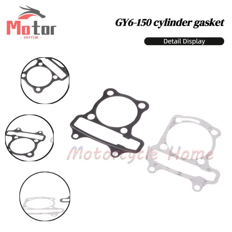 

GY6 150cc Cylinder Head and Base Gasket Kit – Works with 152QMI 157QMJ 4-Stroke Scooter Moped & ATV Engines