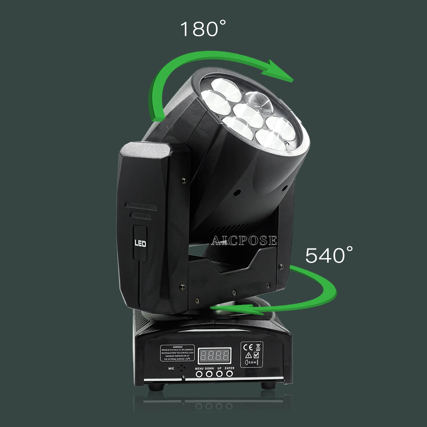 10 Stks/partijen Led Moving Head Light 7X12W Rgbw 4 In 1 Zoom Podiumlicht Dmx Control Dj Disco Equipment Party Dance Floor Verlichting