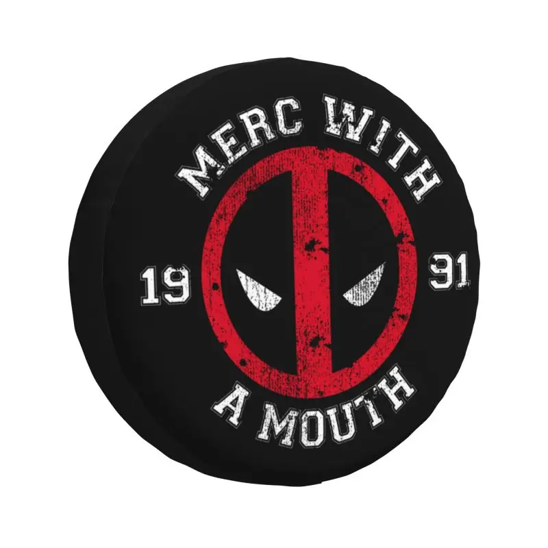 

Custom Deadpool Spare Tire Cover for Toyota Mitsubishi Suzuki Jeep RV SUV Camper Car Wheel Protector Covers 14" 15" 16" 17" Inch