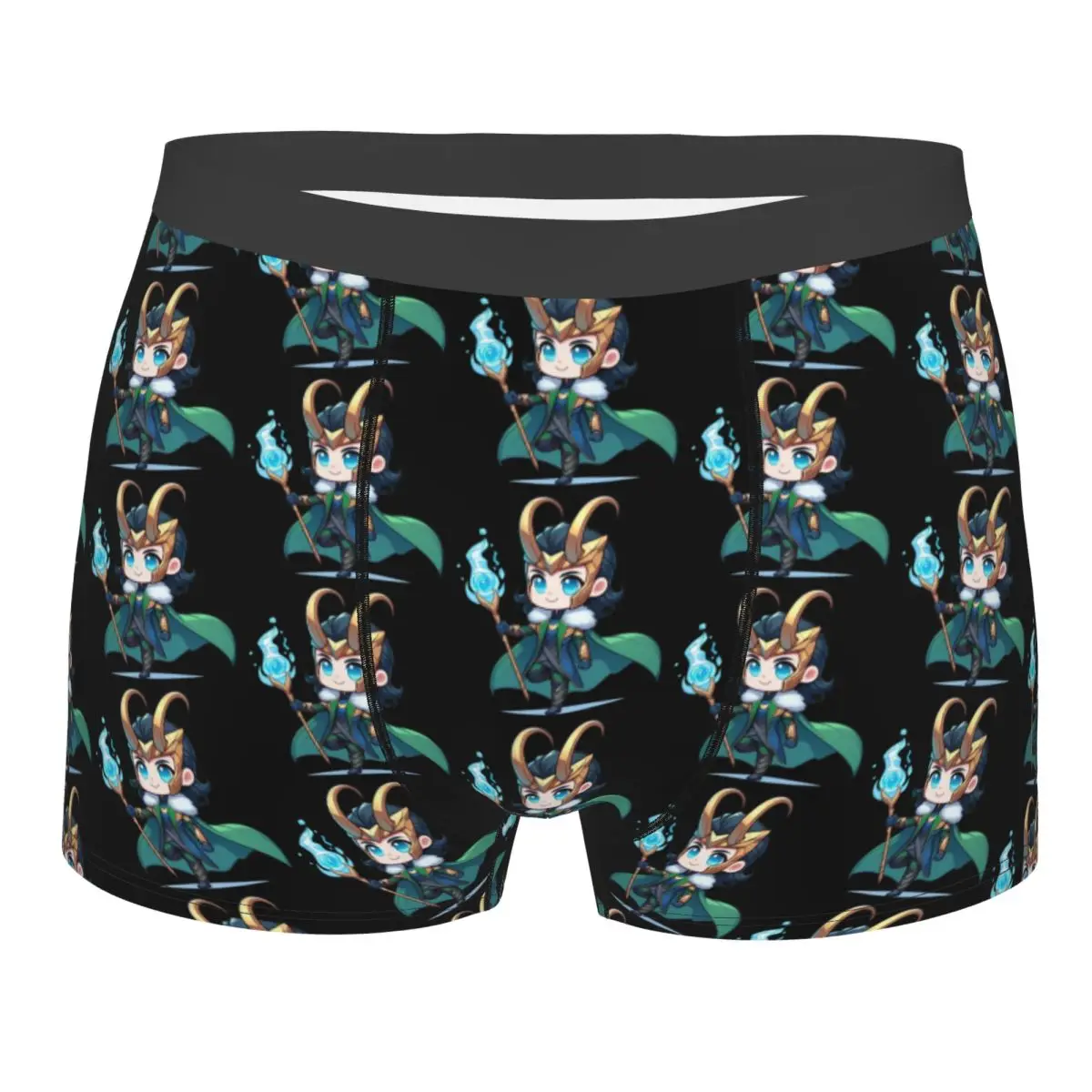 

Custom Loki Movie Underwear Men Printed Boxer Briefs Shorts Panties Breathable Underpants
