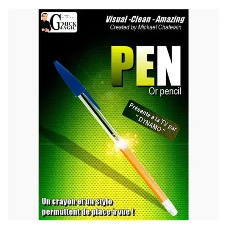 Pen Or Pencil (Online instructions And Gimmick) Magic Tricks Classic Illusion Street Magia Close Up Props Comedy Toys