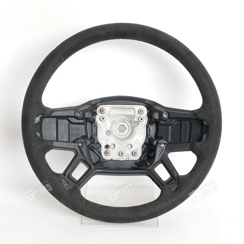 For Land Rover Defender 90/110/130 (V8 Upgraded) High-End Suede Alcantara Steering Wheel (Modification Part)