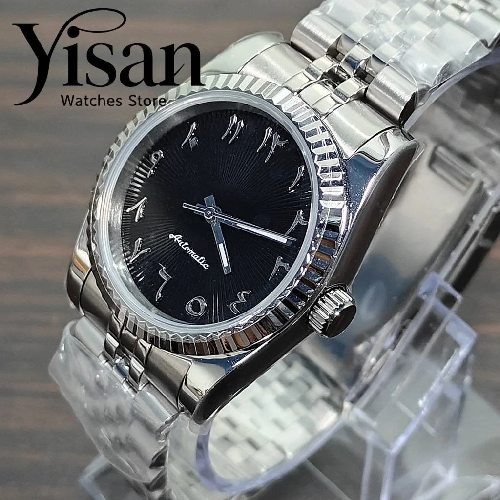 

36mm 39mm new silver case sapphire crystal aseptic dial is suitable for NH35 movement automatic watch