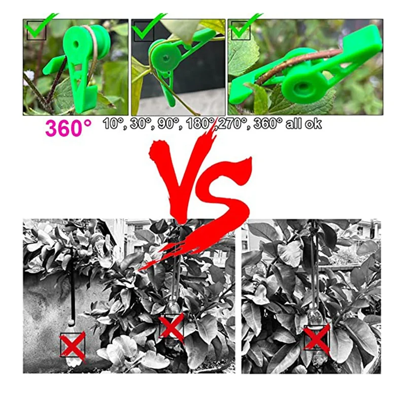 

A42I-360 Degree Adjustable Plant Branch Benders Low Stress Training Clips, Plant Training Clips, Plant Bender Clips For Plant