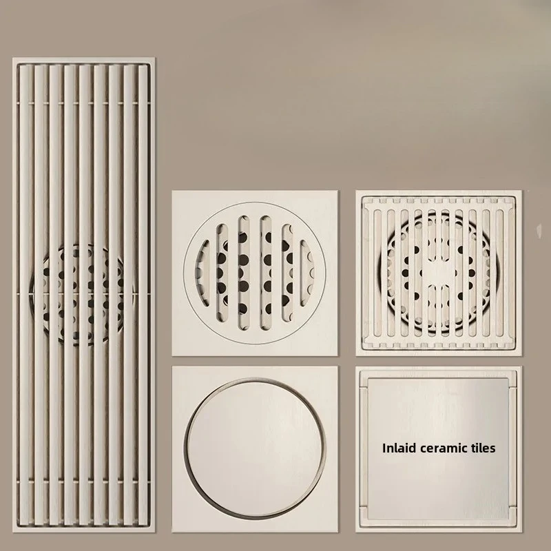 

Трап для пола из нержавеющей стали 304, защита от запаха, для душевой мойки в ванной комнате, канализации - невидимый откидной клапан с большим смещением