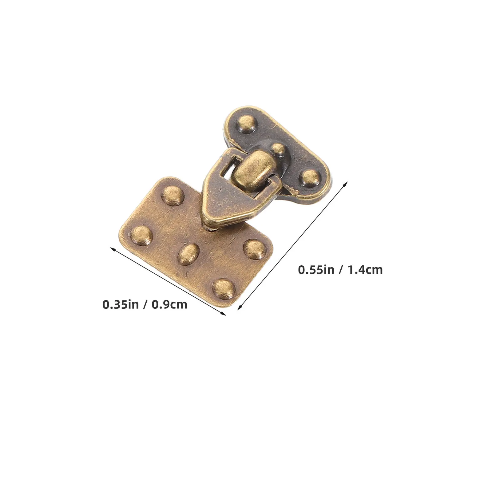 4Sets Miniature Case Clasps Metal Locks for DIY Jewelry Travel Storage Box Dollhouse Luggage Hardware Easy Installation