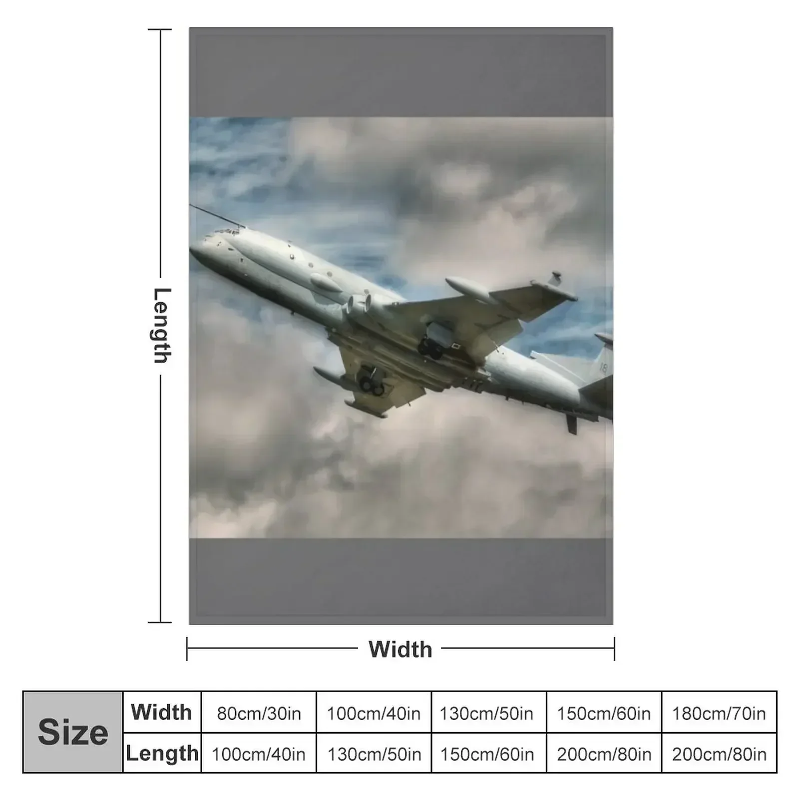Nimrod MRA4 - Maritime Patrol and Attack Aircraft Throw Blanket Hairy Softest blankets and throws Tourist for sofa Blankets