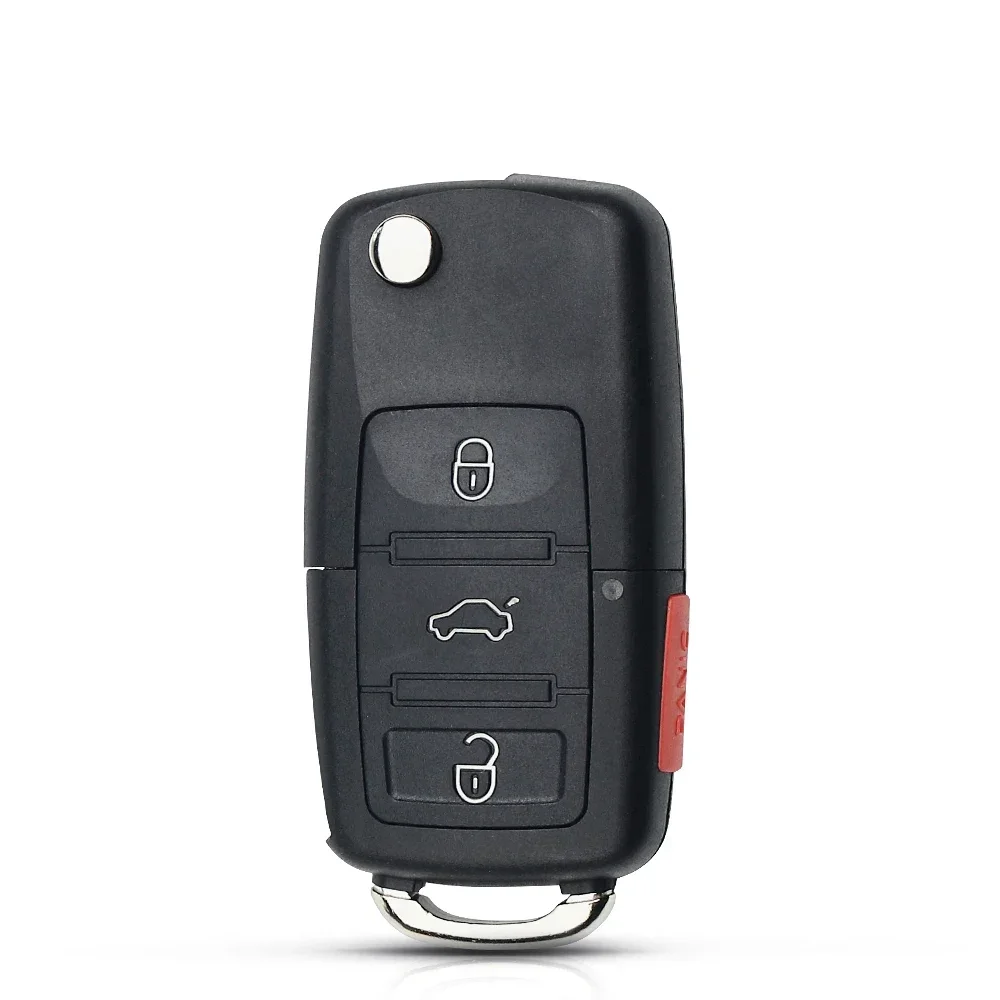 Dandkey 1J0959753AM 3+1 Buttons Flip Car Remote Key for VW Beetle Golf Passat Jetta 315Mhz ID48 1J0 959 753 AM Key Fob